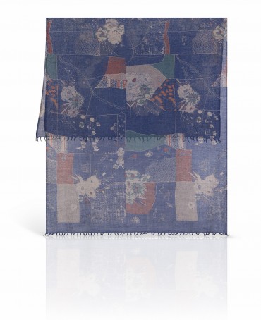 Палантин Женский ZW-VILLAGE/BLUE